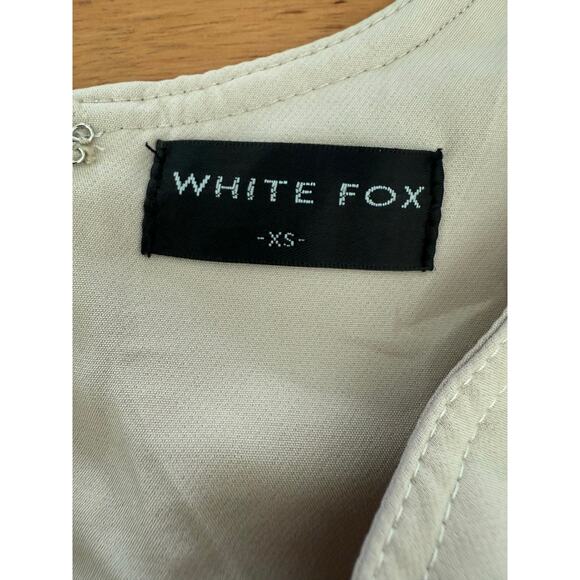 White Fox Corset Pink Beige Top Size XS - Picture 6 of 7